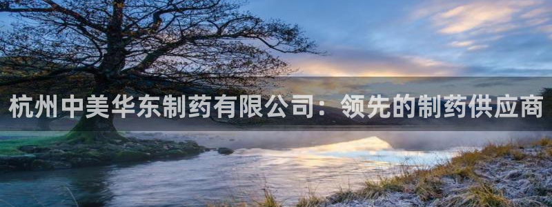 九游会老哥必备的交流社区九：杭州中美华东制药有限公司：领先的制药供应商