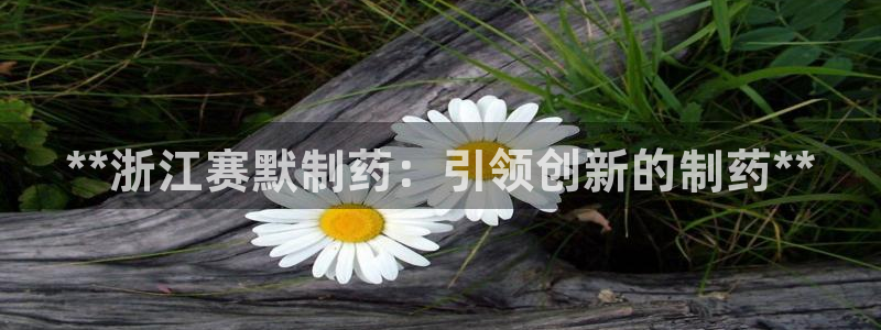 九游会老哥俱乐部：**浙江赛默制药：引领创新的制药**