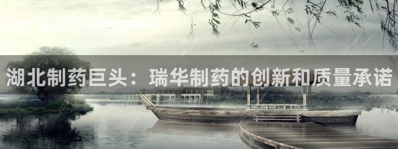 九游老哥俱乐部官网登录：湖北制药巨头：瑞华制药的创新和质量承诺