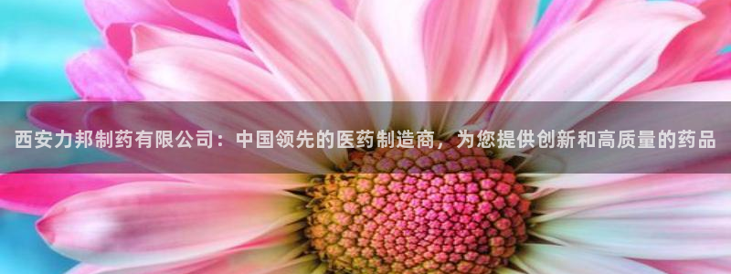 九游会老哥俱乐部论坛版：西安力邦制药有限公司：中国领先的医药制造商，为您提供创新和高质量的药品