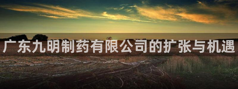 九游会老哥必备的交流社区九：广东九明制药有限公司的扩张与机遇