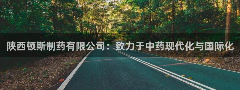 ag九游会老哥俱乐部：陕西顿斯制药有限公司：致力于中药现代化与国际化
